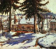 Charles Reiffel February Thaw, Silvermine Connecticut oil on canvas